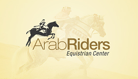 riding centre with rider and horses