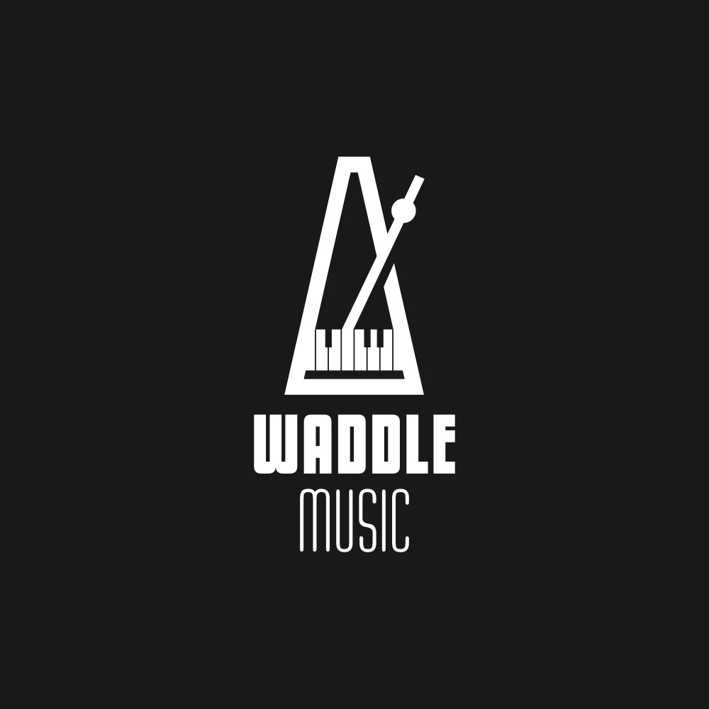 Music studio logo design, Metronome logo