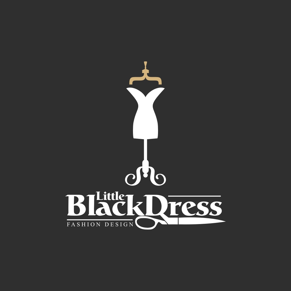 Logo Design Sample | Logo Asia | Tailor logo | Little black dress logo ...