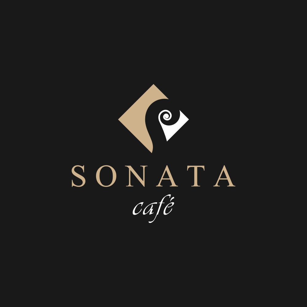 Cafe logo design, Music logo design