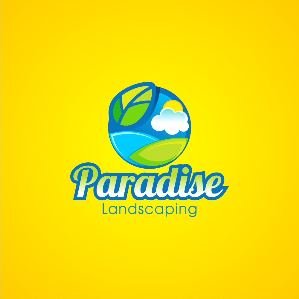 Landscape design logo, Illustration logo design.