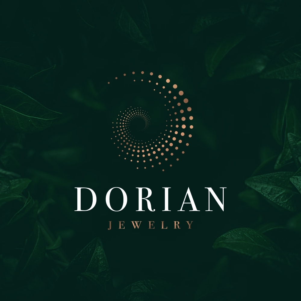Jewelry logo design, clean modern logo design.