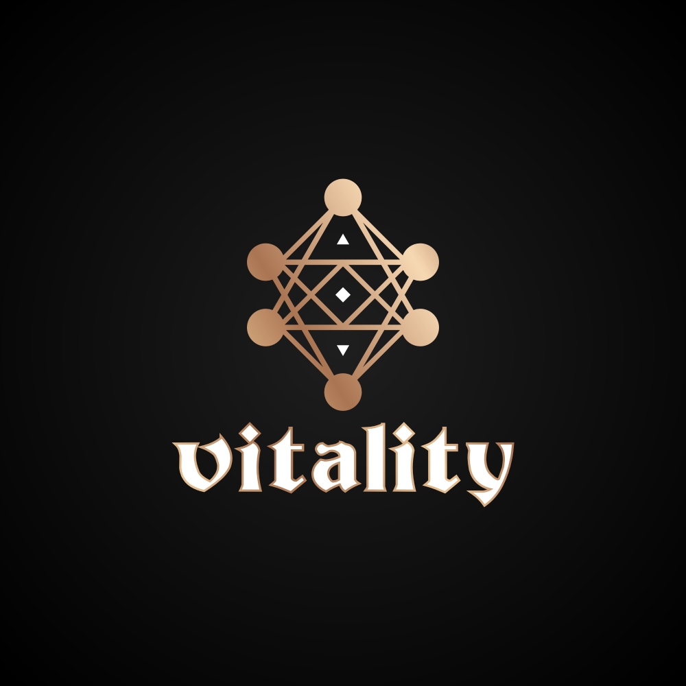 Gym studio logo design, vitality logo.